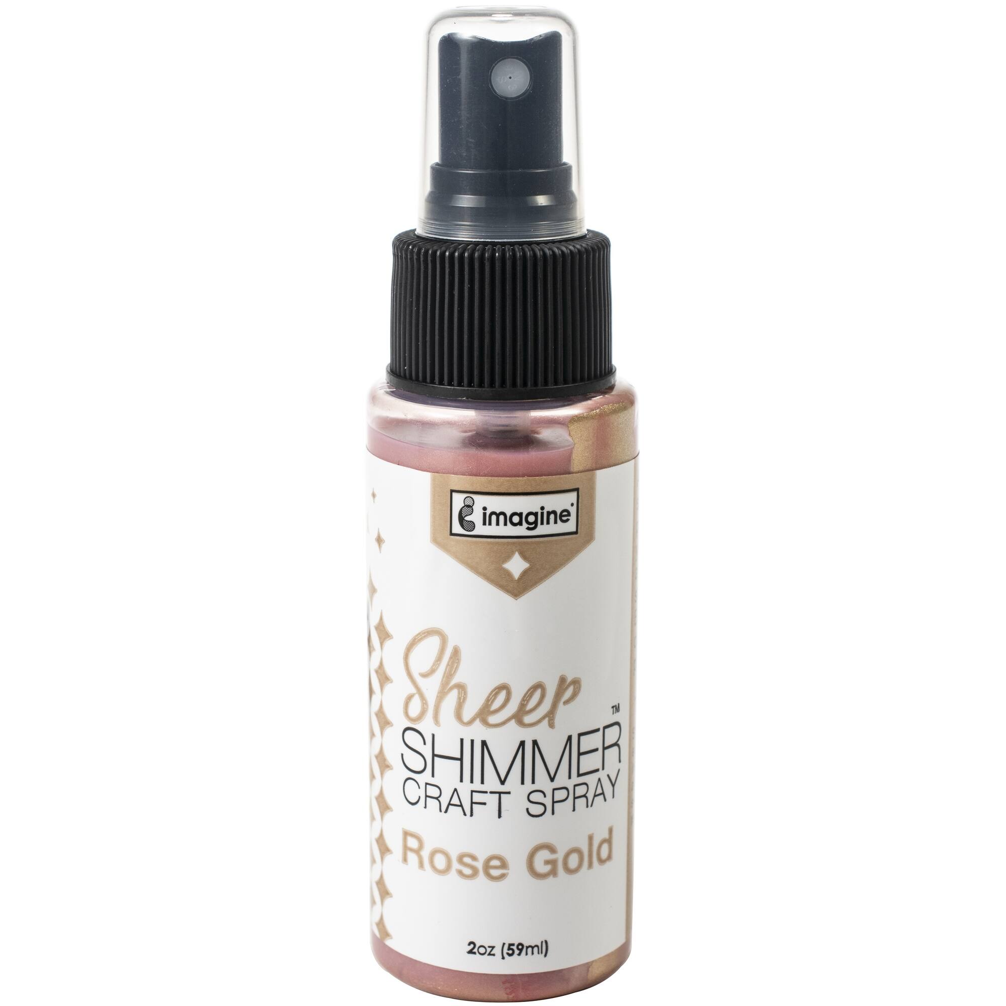 Imagine Rose Gold Sheer Shimmer Craft Spray, 2oz.